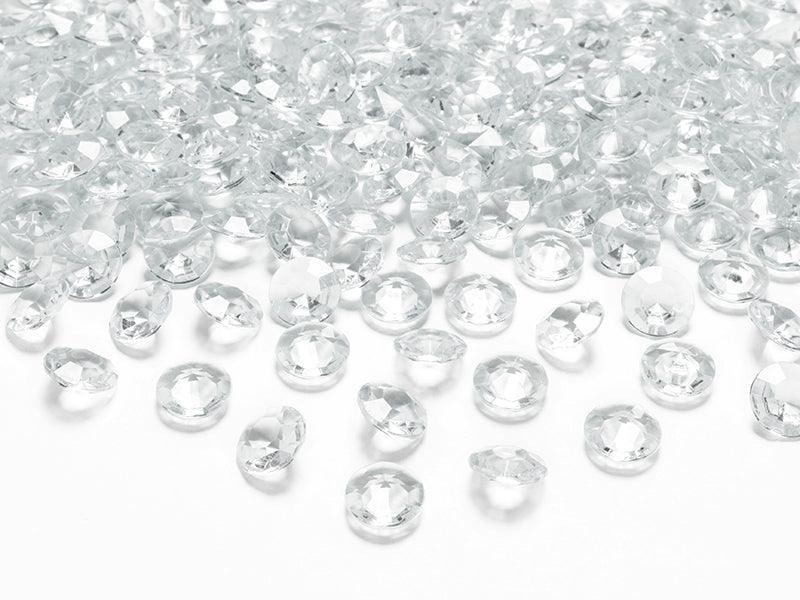 Diamant Konfetti, farblos, 12mm (1 VPE / 100 Stk.) - FeierGlanz